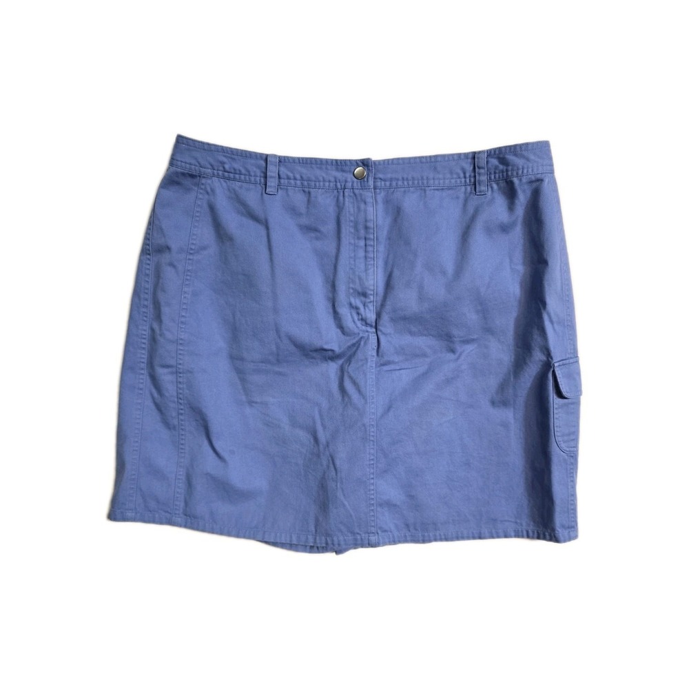 Hannah Women's Skort Blue Plus Size 18 Cotton Cargo